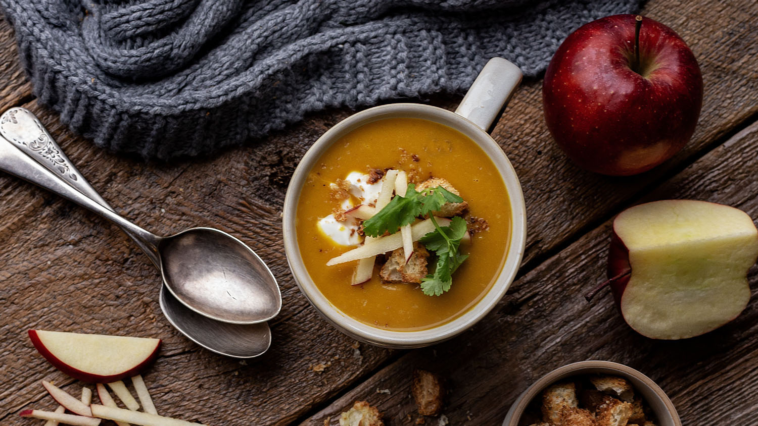 Curried Sweet Potato and Apple Soup Irene Matys